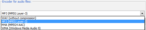 Choosing output format